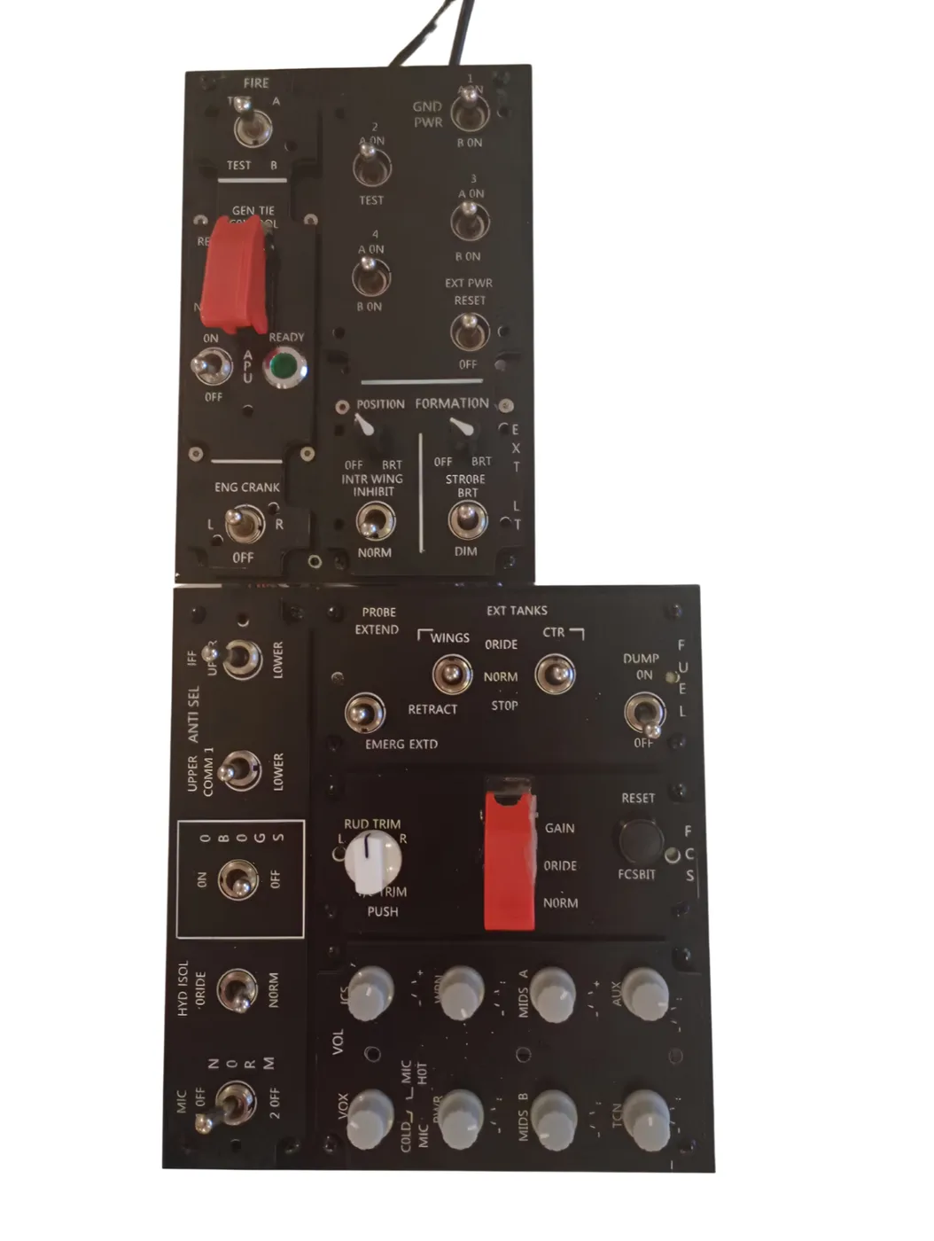 F/A-18C left console panel